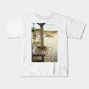 Tybee Island Beach Swing Kids T-Shirt